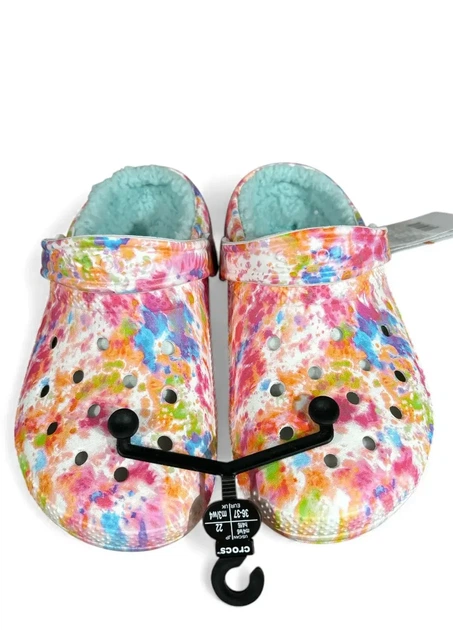 Утепленные сабо CROCS Classic Lined Tie Dye Clogs (206341-83B), Размер 38/39 (M6W8) - изображение 4