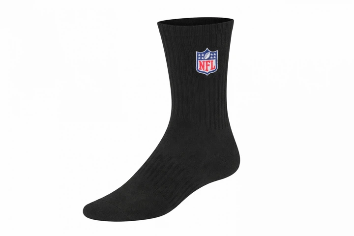 Носки трикотаж набор 2 пары для мужчины Lidl NFL 502927 43-46 черный, белый - изображение 2