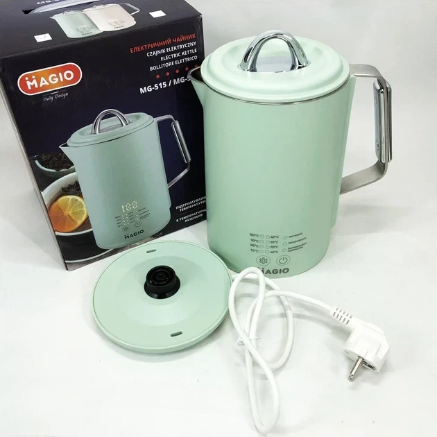 Электрочайник Magio МG-515 1500W 1.5 л дисковый двойные стенки - изображение 2