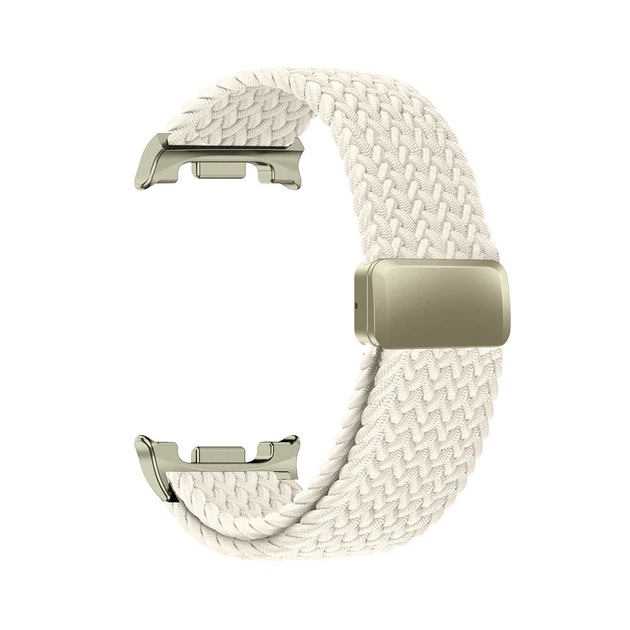 Ремешок для Samsung Watch 8 / 8 Classic (20x113 mm), Braided Solo Loop, бежевый, нейлоновый, текстильный, плетеный, эластичный сменный браслет для смарт-часов, ArmorStandart (ARM87357) - изображение 2