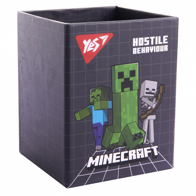 Стакан-подставка YES Minecraft картон 708332 подставка органайзер для школьных принадлежностей карандашей фломастеров - Фото 1 Стакан-подставка YES Minecraft картон 708332 подставка органайзер для школьных принадлежностей карандашей фломастеров - изображение 1