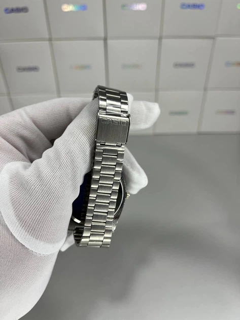 Мужские наручные часы Casio MTP-B145 серые-черные - Фото 6 Мужские наручные часы Casio MTP-B145 серые-черные - изображение 6