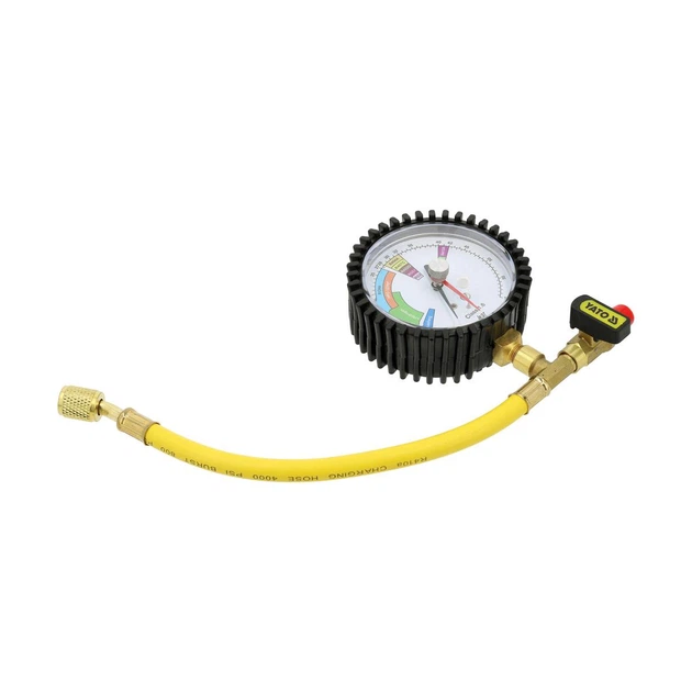 Манометр Yato для контролю герметичності кондиціонерів з вужиком 200 мм (Ø= 80 мм) кріплення G1/4 (YT-24794) - зображення 2