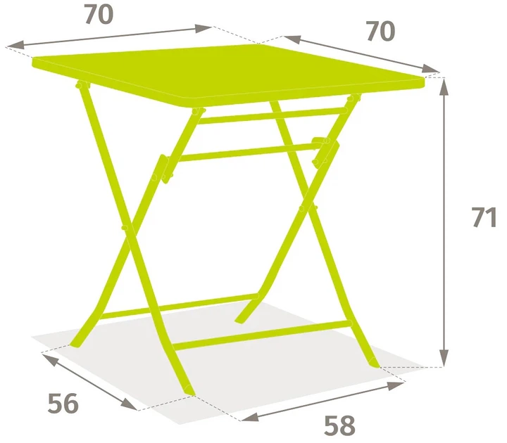 Розкладний стіл Hesperide GREENSBORO 70 см (99047) - зображення 3