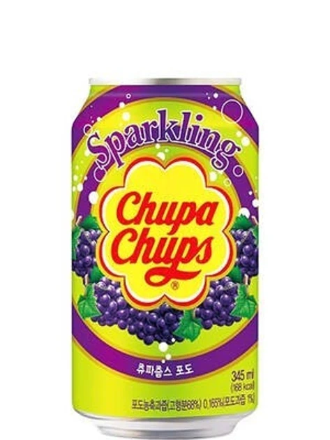 Напиток безалкогольный Виноград Chupa Chups 0.345 мл/ 24шт/уп ж/б - изображение 2