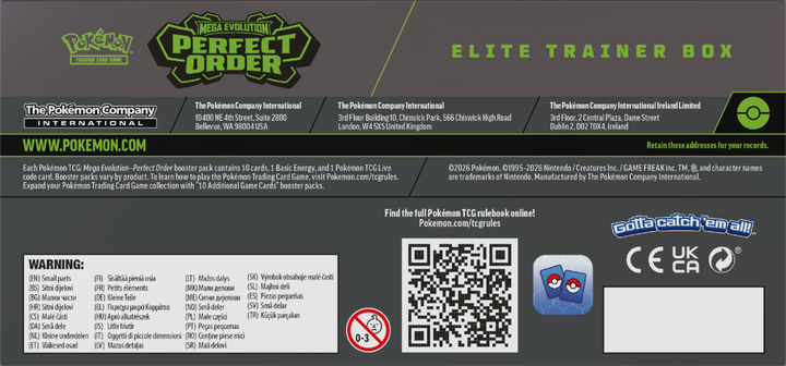 Доповнення Pokemon TCG: Mega Evolution - Perfect Order - Elite Trainer Box (196214136373) - зображення 18