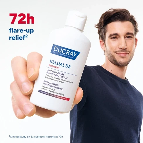 Шампунь для лікування сильної лупи Ducray Kelual DS Intensive Shampoing Traitant Anti-Pelliculaire 100 ml - изображение 3