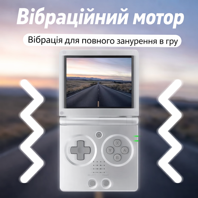 ANBERNIC RG35XX SP — фліп портативна ігрова консоль 64 ГБ, підтримка 5000+ ігор, 3.5” IPS екран, 3300 мА·год, BT4.2, ретро Сріблястий - зображення 7