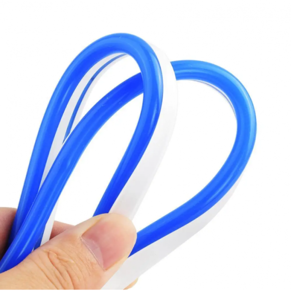 Світлодіодна неонова стрічка NEON 220В JL 2835-120 G IP65 герметична 5 метрів Синя - зображення 3