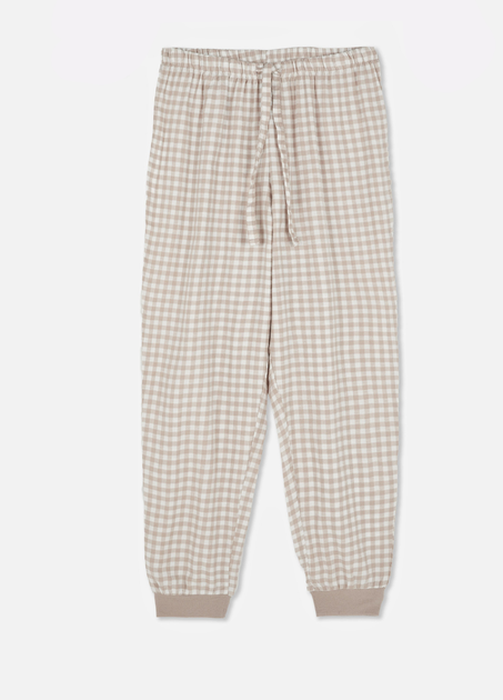 Пижамные хлопковые штаны Primark Flannel Pyjama Set L Для дома и сна Бежевый (8873) - Фото 4 Пижамные хлопковые штаны Primark Flannel Pyjama Set L Для дома и сна Бежевый (8873) - изображение 4