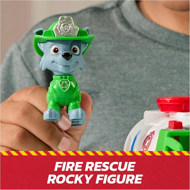 Щенячий патруль Рятувальна вантажівка з фігуркою Роккі Paw Patrol Fire Rescue Rocky Rescue Fire Tanker Spin Master (6072642) - Фото 6 Щенячий патруль Рятувальна вантажівка з фігуркою Роккі Paw Patrol Fire Rescue Rocky Rescue Fire Tanker Spin Master (6072642) - изображение 6