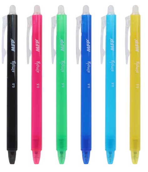 Zestaw długopisów wymazywalnych MFP 6001375 Simply 0.7 mm niebieski 36 szt (ZES8595138519644) - obraz 2