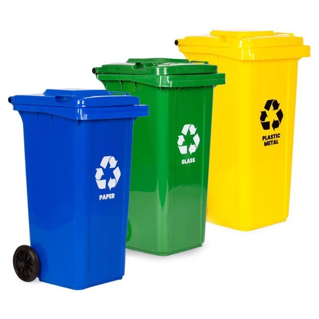 Набір контейнерів для сміття EcoToys 5819 120 л х 3 шт (MO-120G-8-9-13) - зображення 2