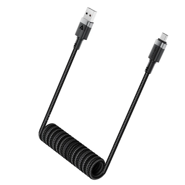 USB кабель AceFast C14-04, Type-C, 1.2 м., Чорний - 573905 - Фото 4 USB кабель AceFast C14-04, Type-C, 1.2 м., Чорний - 573905 - зображення 4