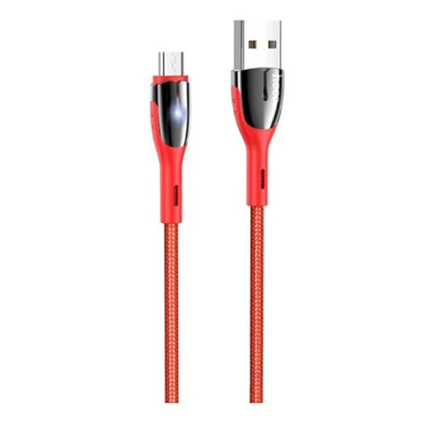 USB кабель Hoco U89 Safeness, MicroUSB, 1.2 м., Красный - 206477 - Фото 1 USB кабель Hoco U89 Safeness, MicroUSB, 1.2 м., Красный - 206477 - изображение 1