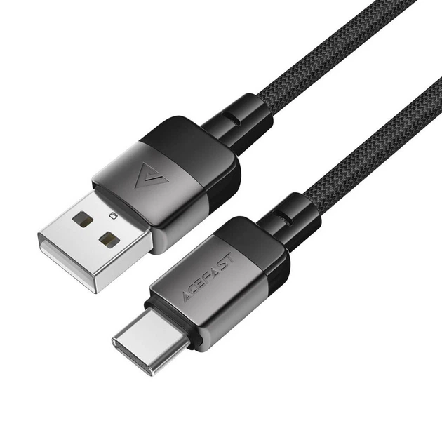USB кабель AceFast C9-04, Type-C, 1.2 м., Черный - 449953 - изображение 3