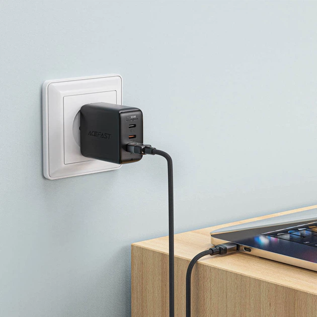 USB кабель AceFast C9-04, Type-C, 1.2 м., Черный - 449953 - изображение 5