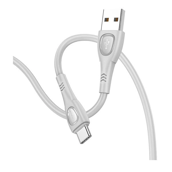 USB кабель Borofone BX98, Type-C, 1.0 м., Сірий - 386974 - Фото 1 USB кабель Borofone BX98, Type-C, 1.0 м., Сірий - 386974 - зображення 1