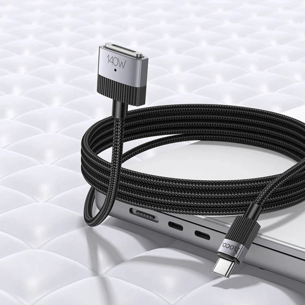 USB кабель Hoco U141, MagSafe 3, 1.8 м., Чорний - 575924 - Фото 8 USB кабель Hoco U141, MagSafe 3, 1.8 м., Чорний - 575924 - зображення 8