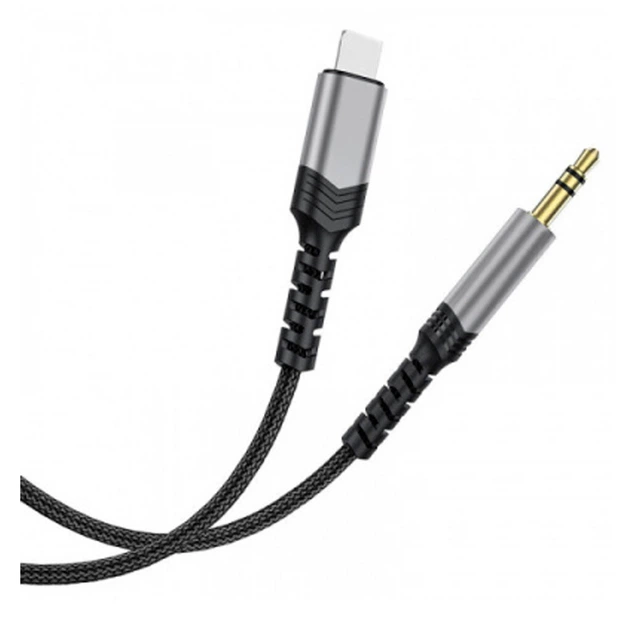 AUX кабель SkyDolphin SR29, Type-C, 1.0 м., 3.5 мм., Черный - 344849 - изображение 2