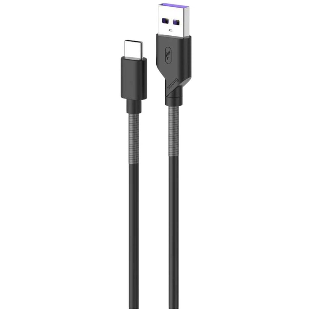 USB кабель SkyDolphin S27L Spring Anti-Brake, Type-C, 1.0 м., Чорний - 542588 - Фото 1 USB кабель SkyDolphin S27L Spring Anti-Brake, Type-C, 1.0 м., Чорний - 542588 - зображення 1