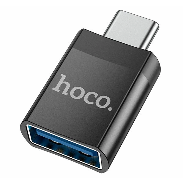 Адаптер Hoco UA17, Type-C, USB, Чорний - 329264 - Фото 1 Адаптер Hoco UA17, Type-C, USB, Чорний - 329264 - зображення 1