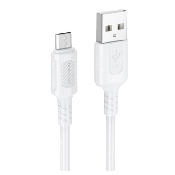 USB кабель Borofone BX111, MicroUSB, 1.0 м., Белый - 533331 - Фото 1 USB кабель Borofone BX111, MicroUSB, 1.0 м., Белый - 533331 - изображение 1
