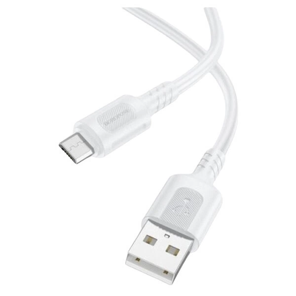 USB кабель Borofone BX111, MicroUSB, 1.0 м., Белый - 533331 - Фото 2 USB кабель Borofone BX111, MicroUSB, 1.0 м., Белый - 533331 - изображение 2