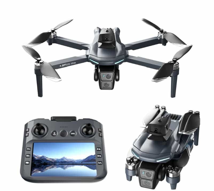 Квадрокоптер XT606 MAX с пультом и экраном GPS 4K FPV до 3 км - изображение 8