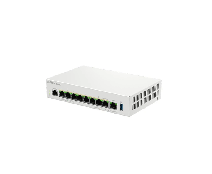 Мультисервісний Маршрутизатор D-Link DBR-600-P, 7x2.5GE LAN PoE, 1x2.5GE LAN/WAN PoE, 1x2.5GE WAN, 1xUSB 3.0, 120Вт - Фото 4 Мультисервісний Маршрутизатор D-Link DBR-600-P, 7x2.5GE LAN PoE, 1x2.5GE LAN/WAN PoE, 1x2.5GE WAN, 1xUSB 3.0, 120Вт - зображення 4