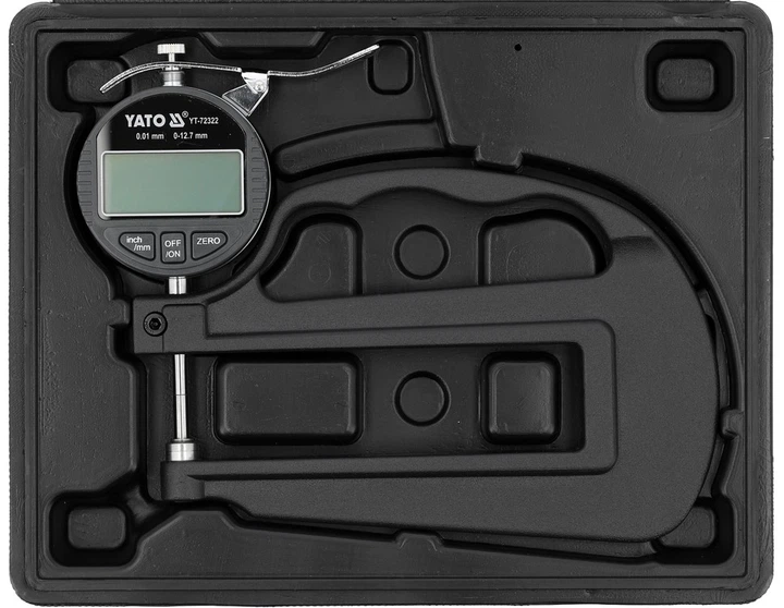 Товщиномір Yato YT-72322 цифровий для листового металу 12.7 / 0.001 мм (5906083122408) - зображення 4