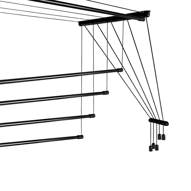 Сушарка для білизни стельова Laundry TRL-140-D5-BLK 1,4 м - зображення 2