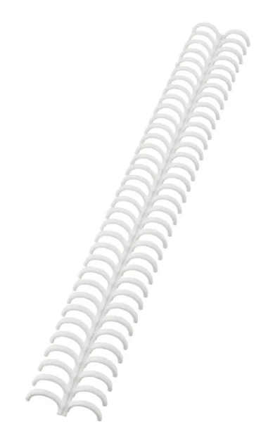Корінці для переплетення GBS ClickBind A4 34R 12 мм 50 шт Білий (388057E) - зображення 2