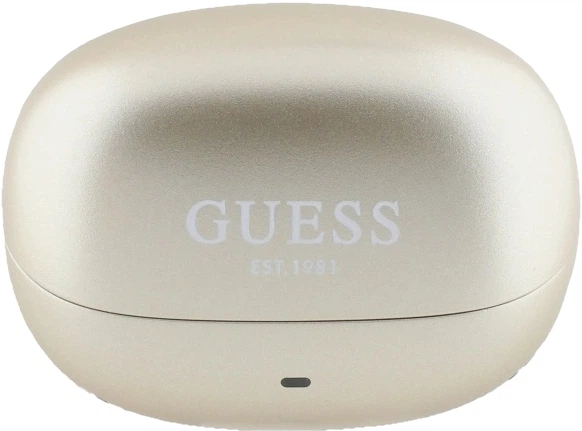 Навушники Guess Capsule Printed Logo Bluetooth 5.3 Wireless + Doc Station Gold (3666339329051) - зображення 3