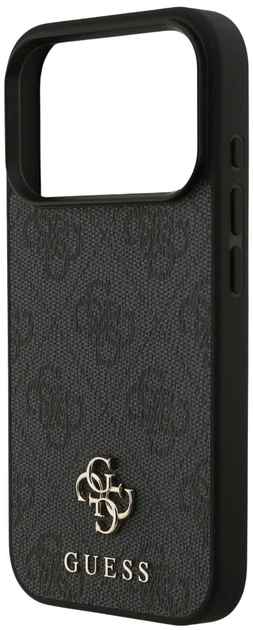 Etui plecki Guess 4G Small Classic Logo MagSafe do Apple iPhone 17 Pro Black (3666339490584) - obraz 5