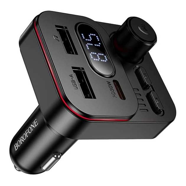 FM-трансмітер BC61 USB-C PD30W+USB-A 15W/BT5.4 Total 45W - изображение 6