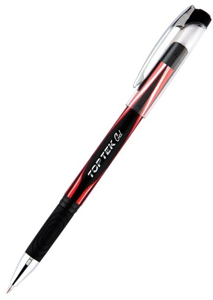 Ручка гелева 0,5мм Top Tek Gel червона UNIMAX - Фото 1 Ручка гелева 0,5мм Top Tek Gel червона UNIMAX - изображение 1