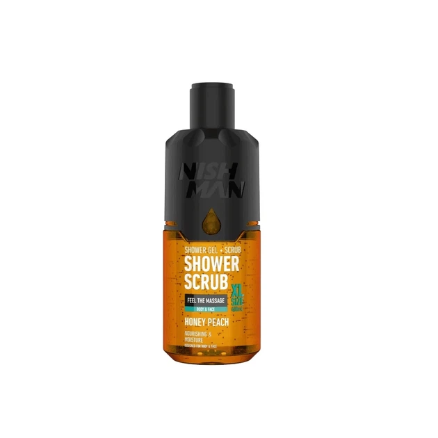 Гель для душу з мінеральним скрабом Nishman Honey Peach 480 мл - Фото 1 Гель для душу з мінеральним скрабом Nishman Honey Peach 480 мл - изображение 1