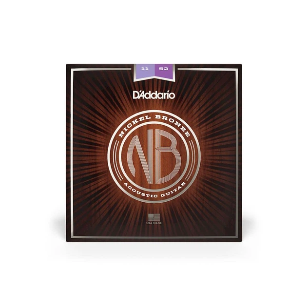 Струни для акустичної гітари D'Addario NB1152 Nickel Bronze Custom Light 11/52 - Фото 1 Струни для акустичної гітари D'Addario NB1152 Nickel Bronze Custom Light 11/52 - изображение 1