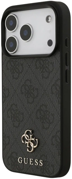 Etui plecki Guess 4G Small Classic Logo MagSafe do Apple iPhone 17 Pro Max Black (3666339490591) - obraz 2