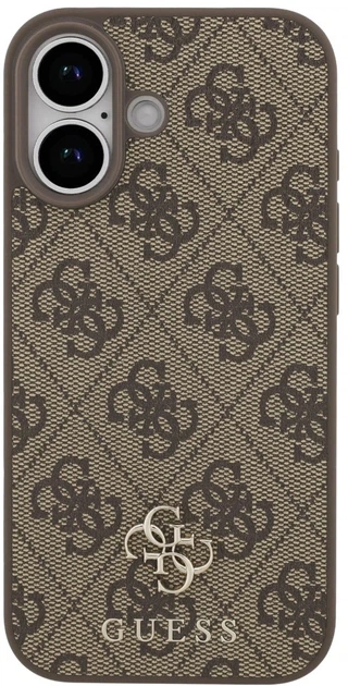 Панель Guess 4G Small Classic Logo MagSafe для Apple iPhone 17 Brown (3666339490607) - зображення 3