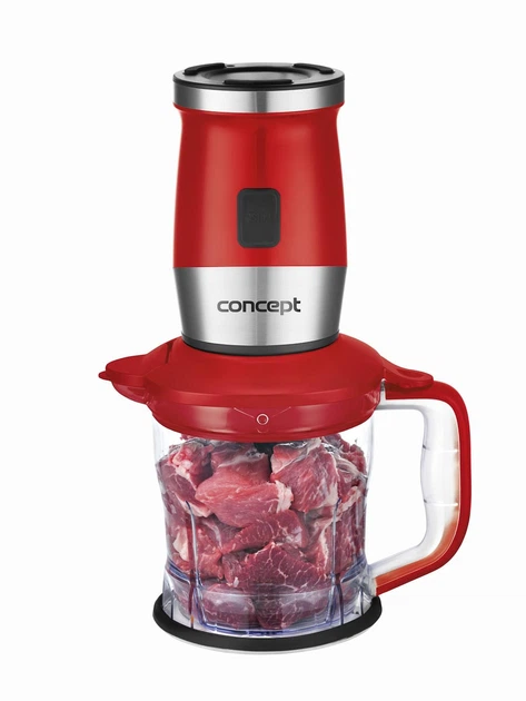 Измельчитель-блендер 3в1 Concept SM3392 700W Red (измельчитель, кофемолка, блендер) - изображение 2