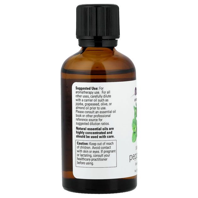 Ефірна олія перцевої м'яти NOW Foods Essential Oils "Peppermint" чиста (59 мл) - зображення 3