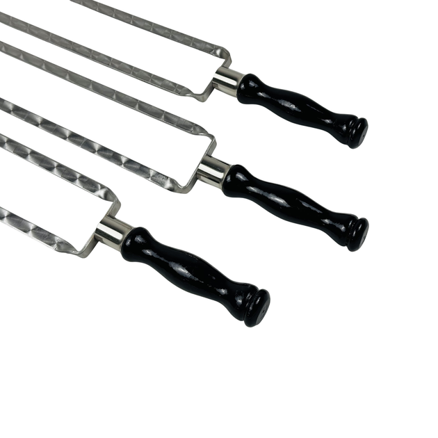 Ексклюзивний подарунковий набір шампурів в кейсі Гриль LUX, набір шампурів з нержавіючої сталі з дерев'яною ручкою - зображення 9