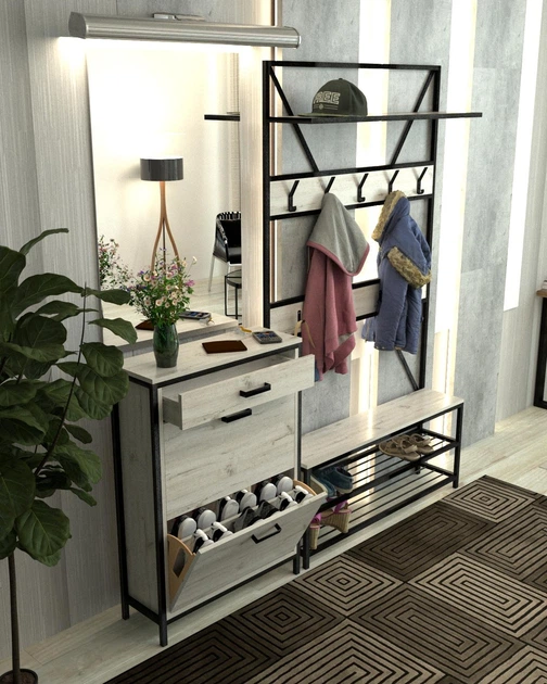 Вешалка для одежды в стиле лофт EcoLoft Аурелия DSP-1353-2 - изображение 5