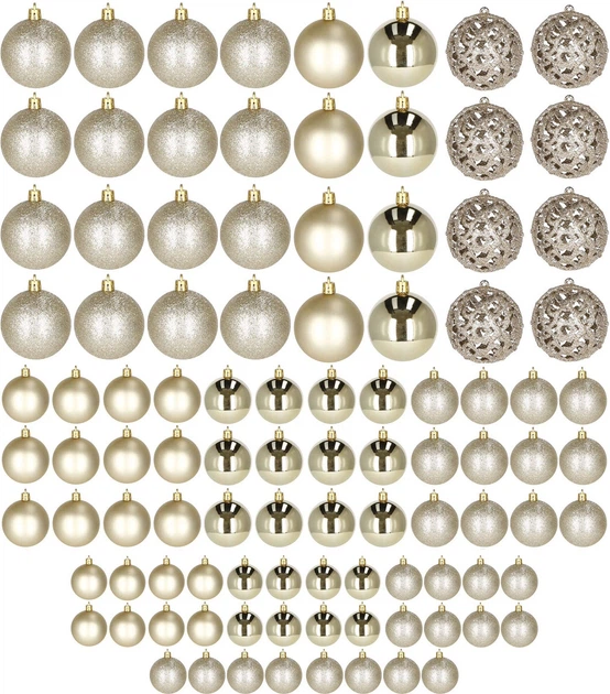 Набір ялинкових кульок Springos CA0132 3/4/6 см 100 шт (5907719410852) - зображення 2