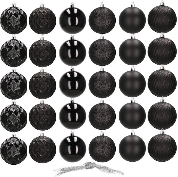 Набір ялинкових кульок Springos CA0877 8 см 30 шт (5907719424958) - зображення 2