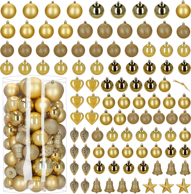 Набір ялинкових кульок Springos CA1533 4.5-7.5 см 100 шт (5908455303248) - зображення 2