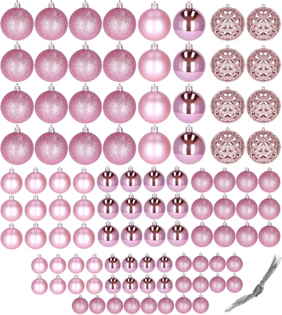 Набір ялинкових кульок Springos CA0133 3/4/6 см 100 шт (5907719410869) - зображення 2