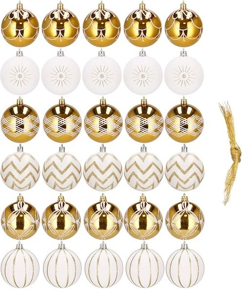 Набір ялинкових кульок Springos CA0152 7 см 30 шт (5907719411057) - зображення 2